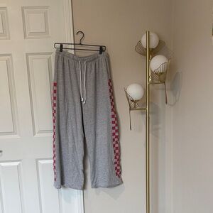 Grayson Threads Gray and Red Track Pants